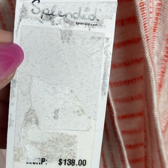 New Splendid Mini Stripe Halter Popover Dress Linen Blend Size Small - Picture 8 of 11